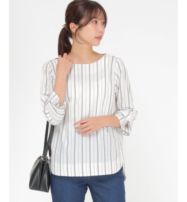 IKKA LOUNGE「袖リボンブラウス」|シャツ・ブラウス|オフホワイト