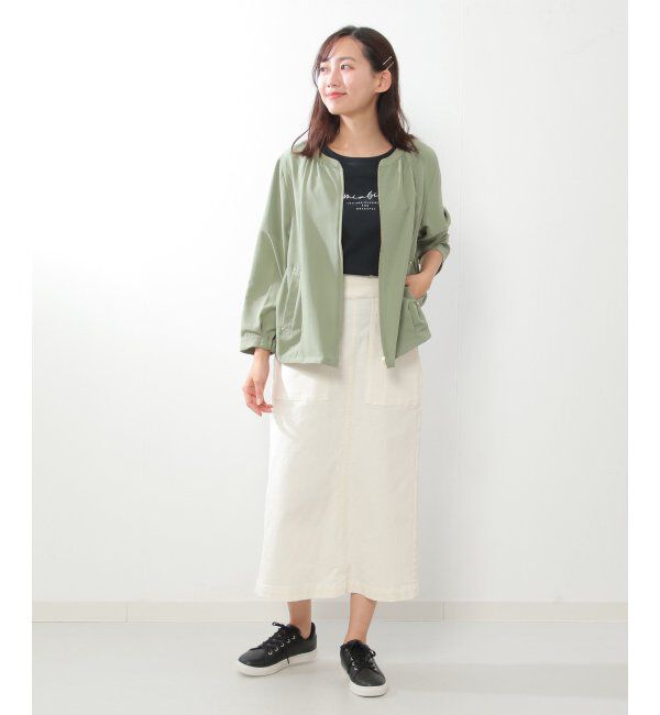 ikka「シアシャツブルゾン」|ブルゾン・スタジャン|