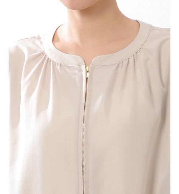 ikka「シアシャツブルゾン」|ブルゾン・スタジャン|