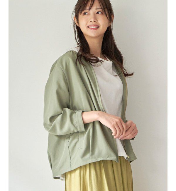 ikka「シアシャツブルゾン」|ブルゾン・スタジャン|