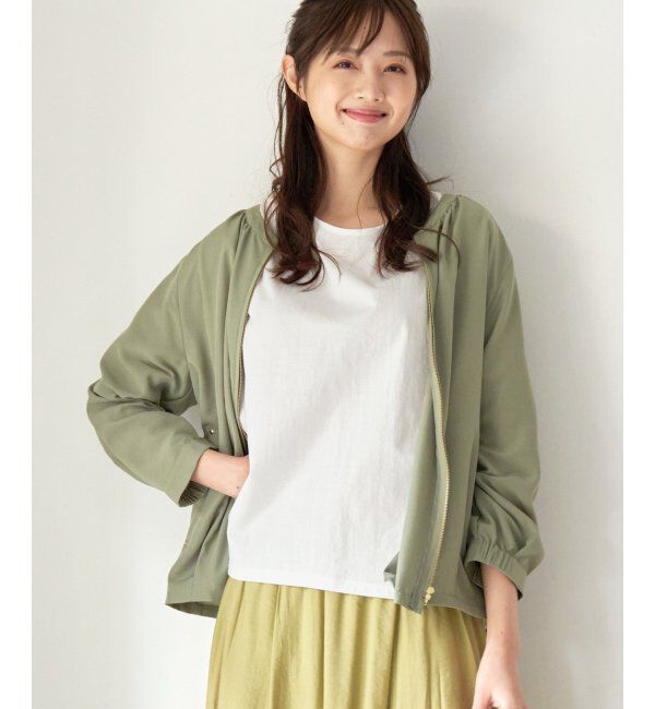 ikka「シアシャツブルゾン」|ブルゾン・スタジャン|