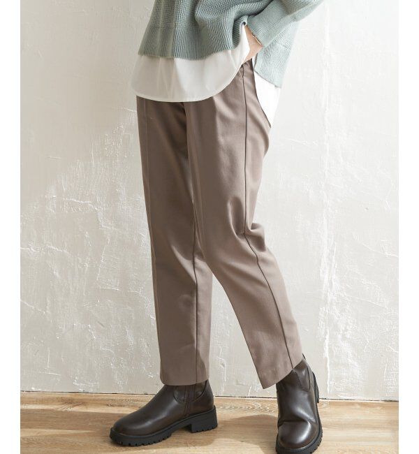 ikka「あたたか Beasystretch パンツ」|その他|ブラウン