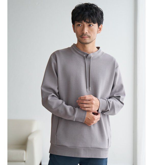 ikka「【抗菌防臭】GOKU楽ダンボールルーイーカラー」|パーカー|グレイ