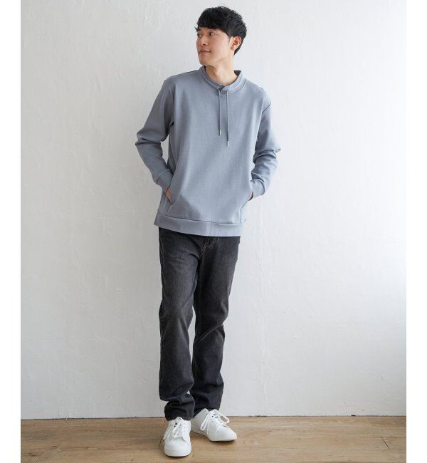 ikka「【抗菌防臭】GOKU楽ダンボールルーイーカラー」|パーカー|