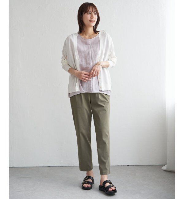 ikka「【洗濯機で洗える／接触冷感】針抜きシアーニットカーディガン【UVカット】」|その他|