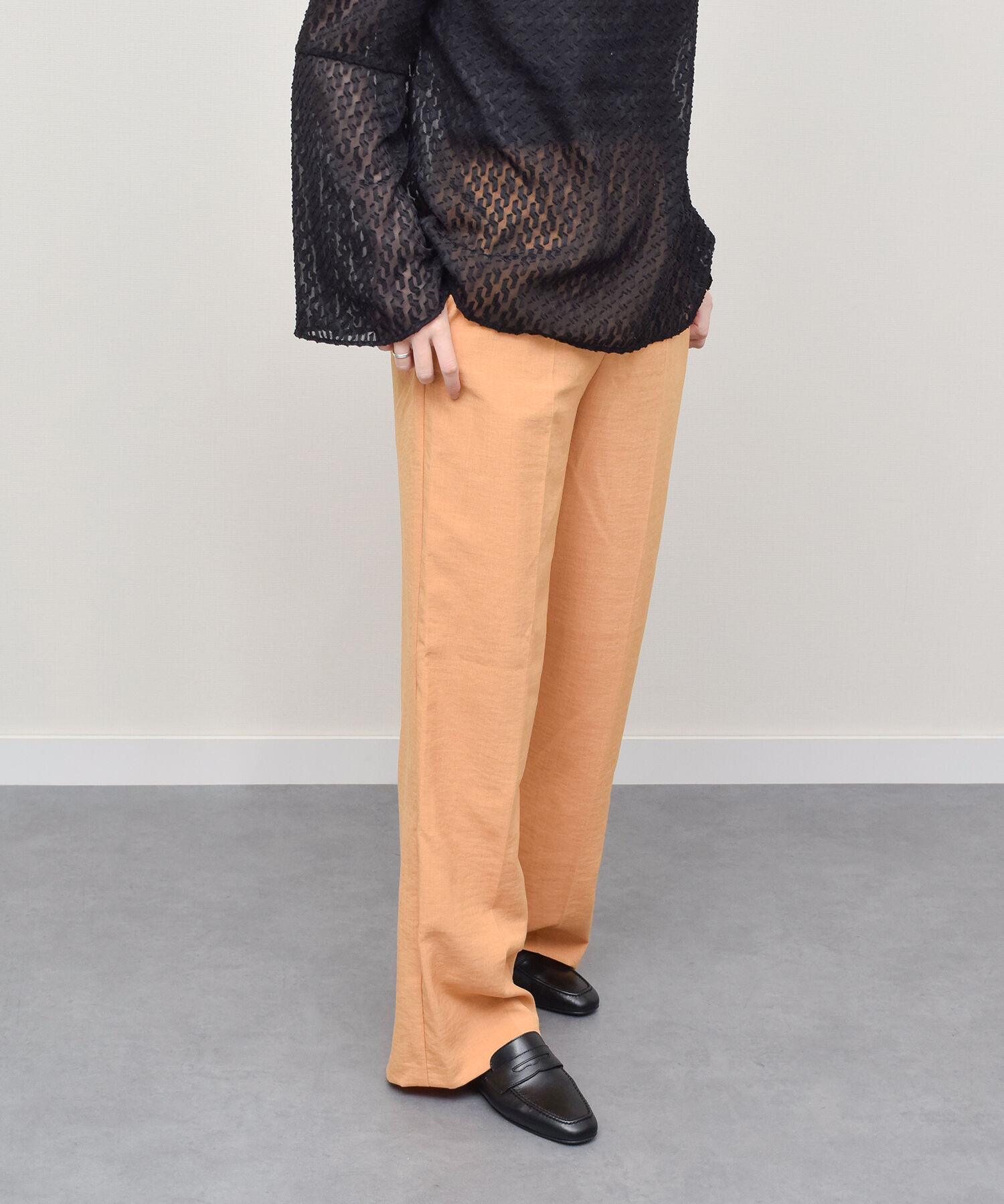 IMPORT SELECT「【CORSO ROMA 9】スクエアトウフラットソフトシューズ(W51616)」|ローファー|