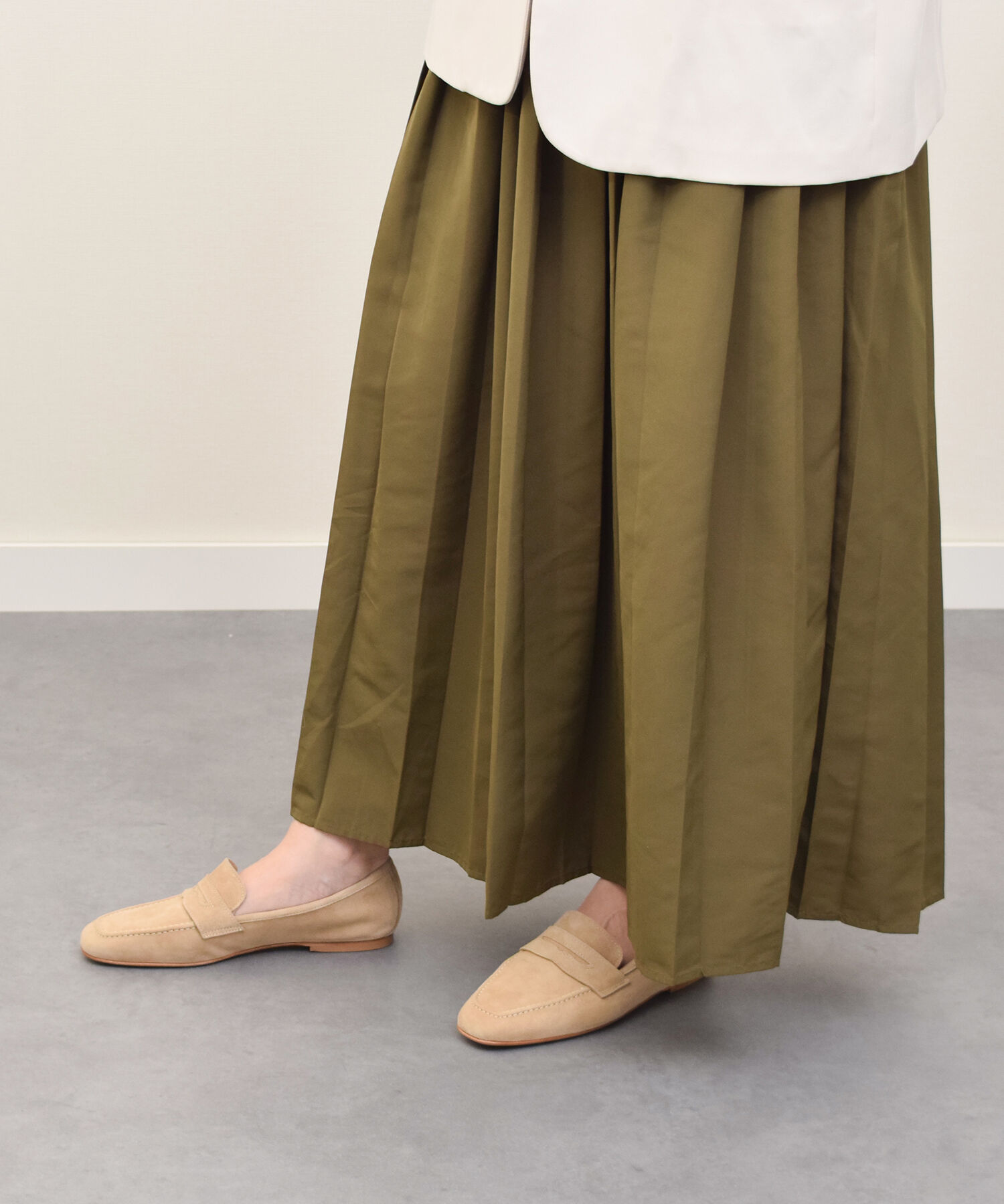 IMPORT SELECT「【CORSO ROMA 9】スクエアトウフラットソフトシューズ(W51616)」|ローファー|