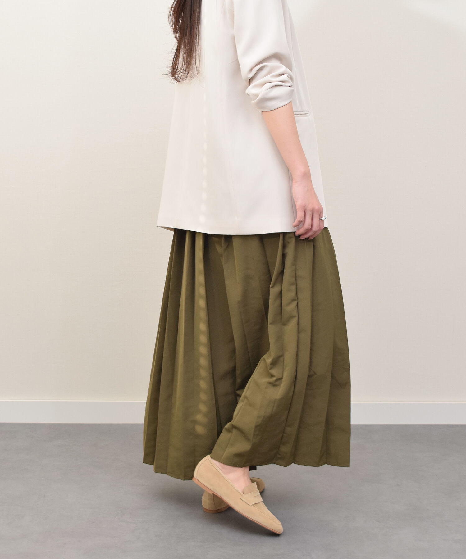 IMPORT SELECT「【CORSO ROMA 9】スクエアトウフラットソフトシューズ(W51616)」|ローファー|