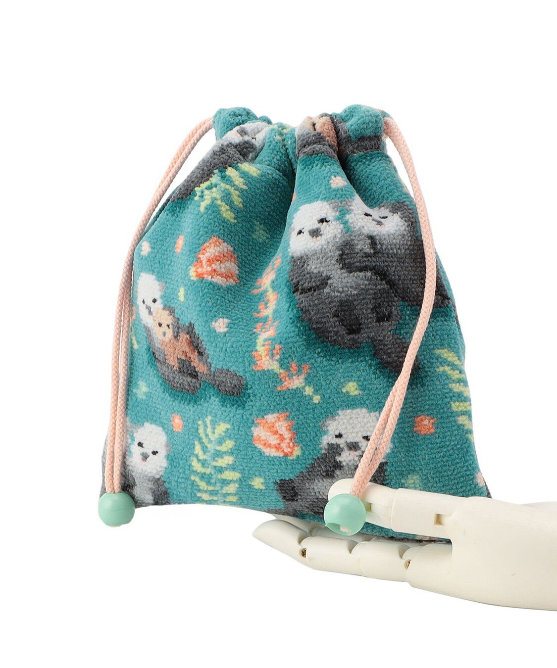 LOVERARY BY FEILER「プカプカラッコ　巾着　L/PPR-253069」|ポーチ|