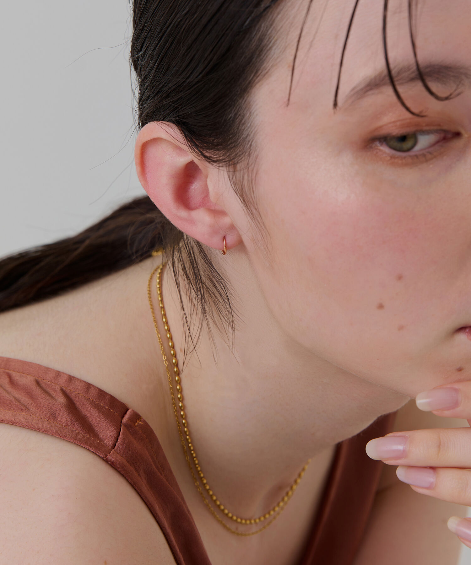 Phoebe「【シリーズ累計販売10000点突破】金属アレルギー対応 ミニフープピアス サージカルステンレス」|ピアス|