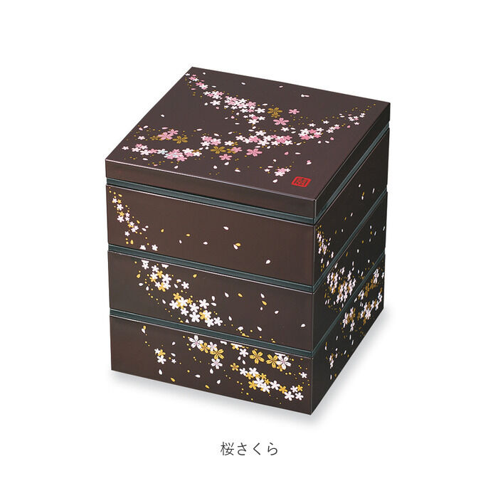 BACKYARD FAMILY「重箱 三段 通販 桜 3段 お重 5寸 ランチボックス ファミリーサイズ お重箱 おせち お花見」|食器・キッチングッズ|