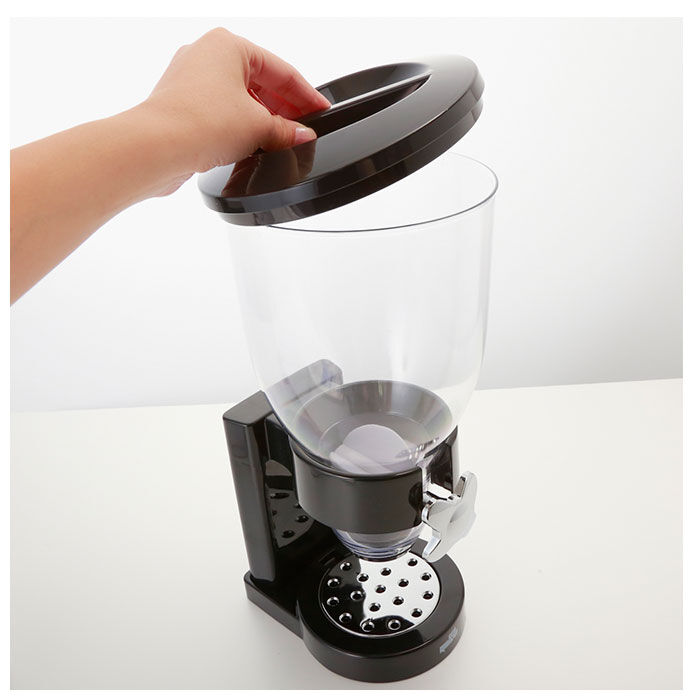 BACKYARD FAMILY「ストッカー 収納 通販 フードディスペンサー フードストッカー 犬 猫 ドッグフード入れ 簡単操作」|食器・キッチングッズ|