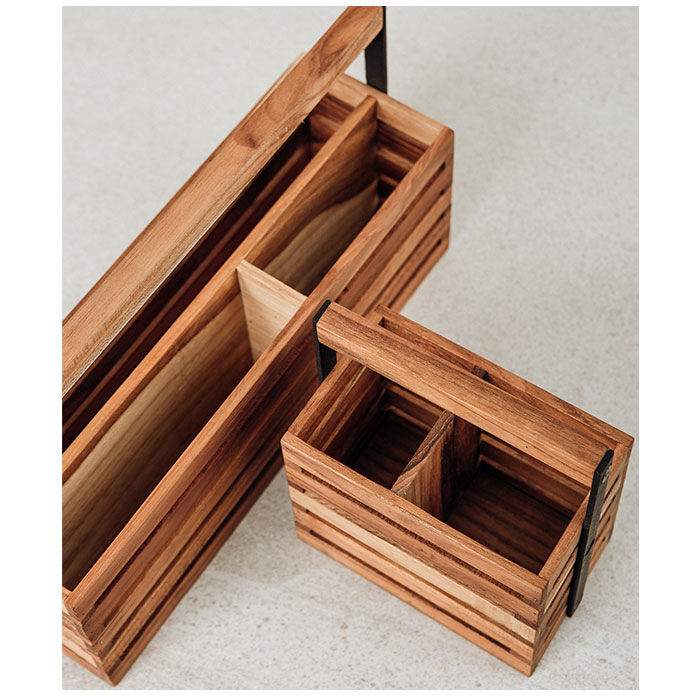 BACKYARD FAMILY「小物入れ 木製 通販 ツールボックス 収納ボックス 小物ケース リモコン 収納 収納ケース 卓上」|その他|