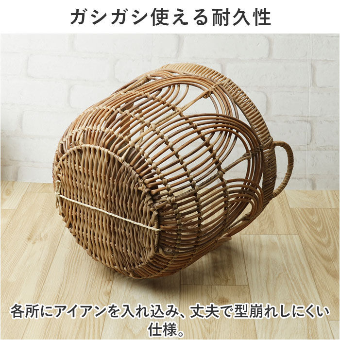 BACKYARD FAMILY「トーク バスケット Towc Lサイズ 通販 ペタル フェイクラタンバスケット」|その他|