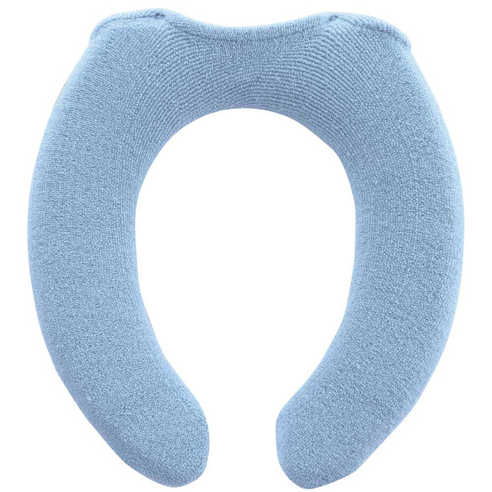 BACKYARD FAMILY「便座カバー U型 トイレカバー 通販 U型便座カバー トイレ便座カバー トイレ カバー 便座マット」|トイレタリー・ランドリーグッズ|ブルー1