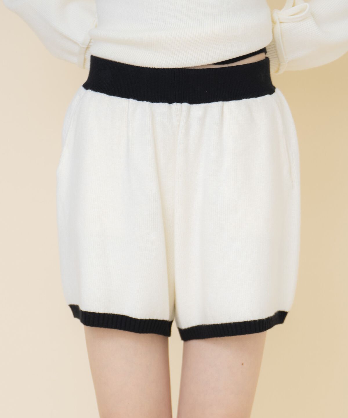 REDYAZEL「セーラーカラートップス&ショートパンツニットセットアップ」|ワンピース|