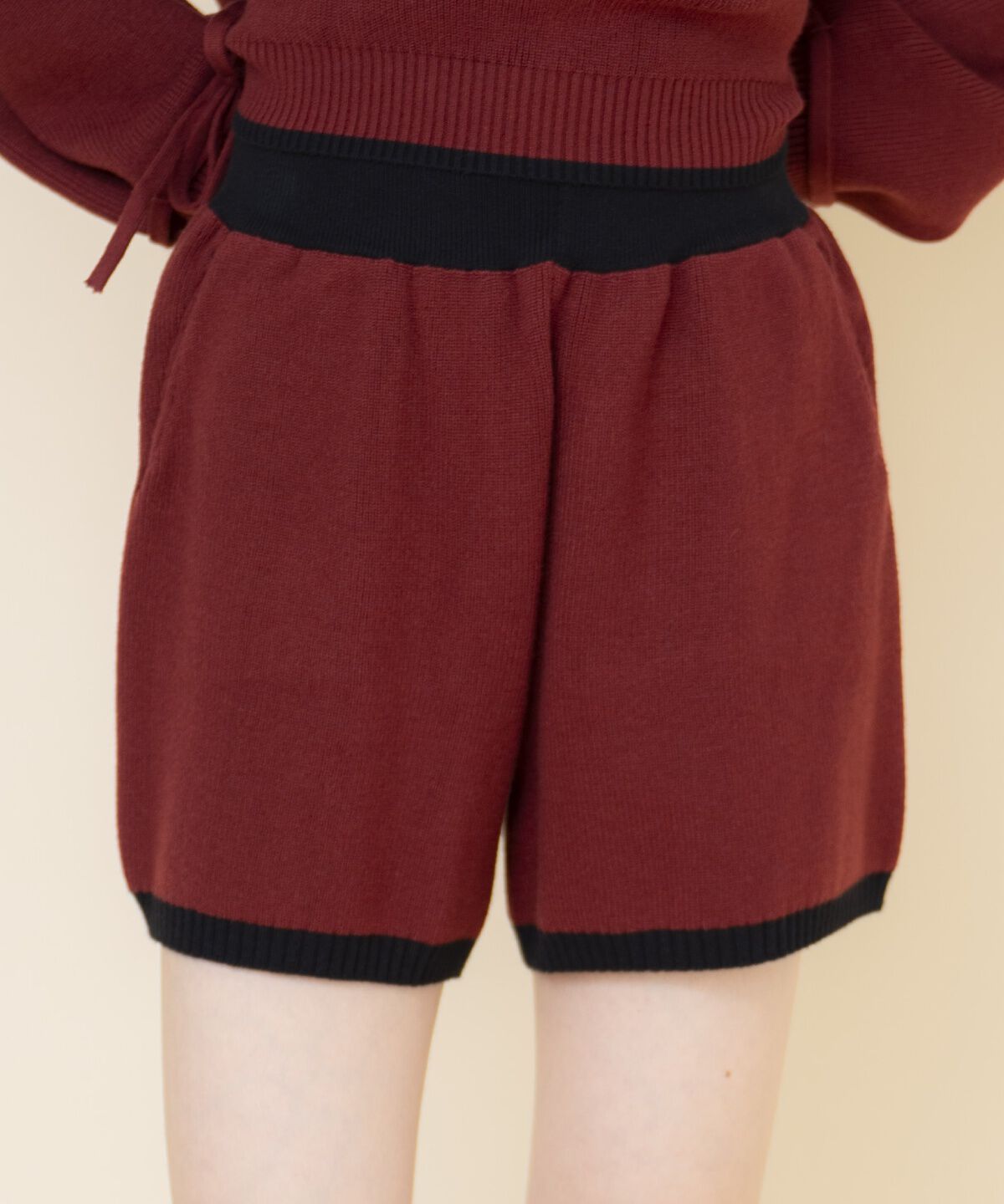 REDYAZEL「セーラーカラートップス&ショートパンツニットセットアップ」|ワンピース|
