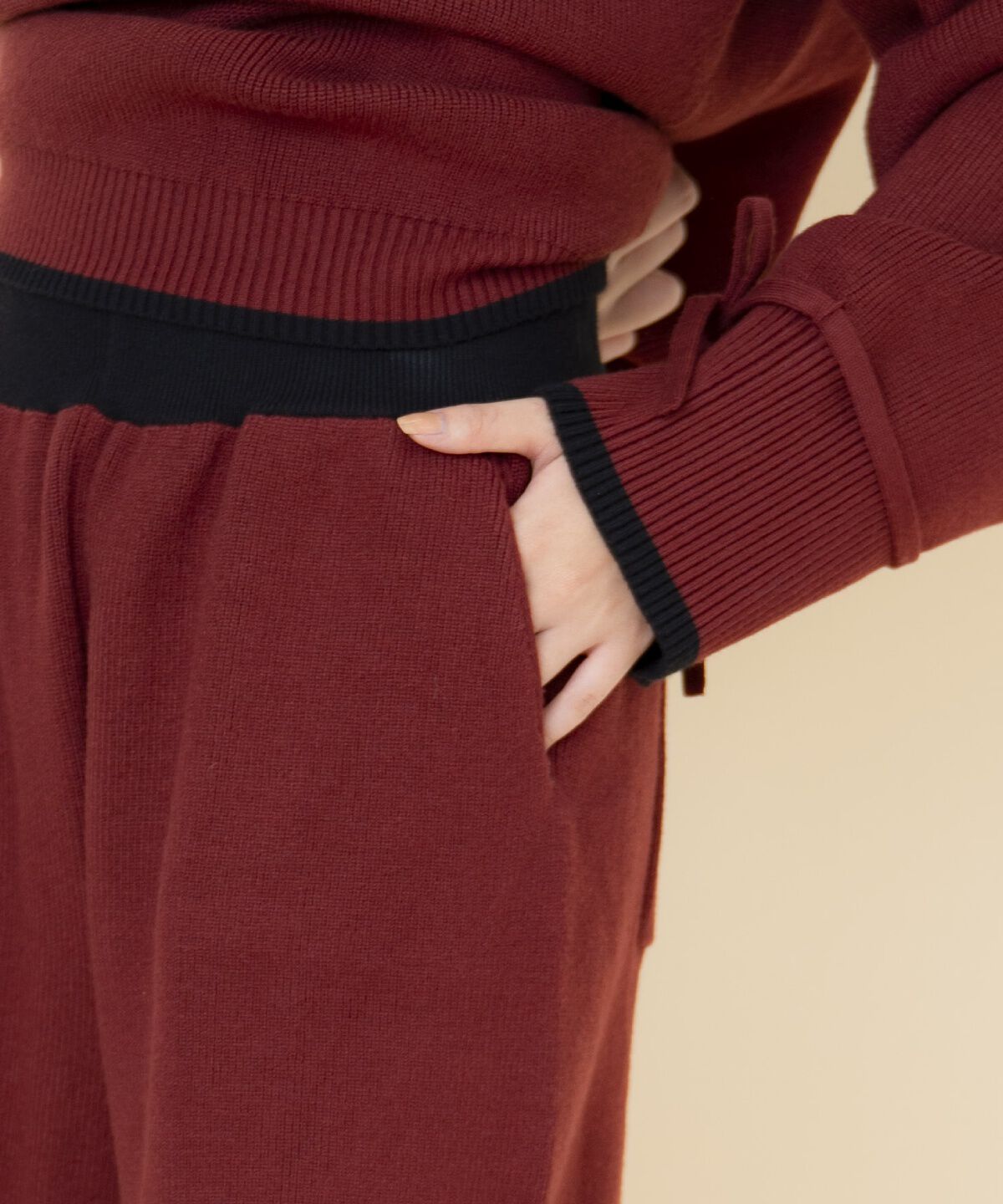 REDYAZEL「セーラーカラートップス&ショートパンツニットセットアップ」|ワンピース|