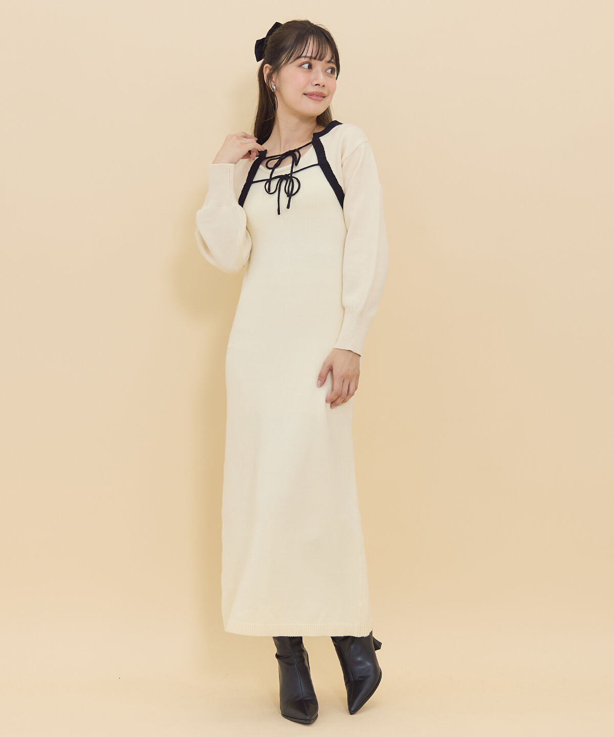 REDYAZEL「ニットワンピース＆ボレロセット」|ワンピース|
