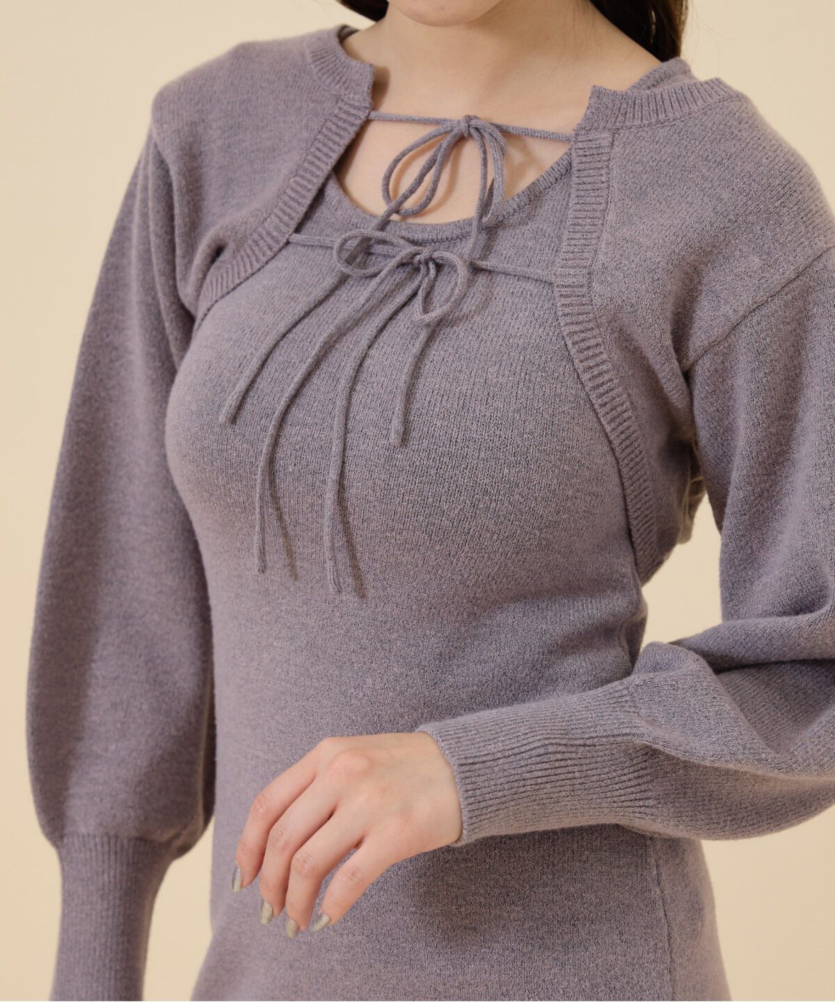 REDYAZEL「ニットワンピース＆ボレロセット」|ワンピース|