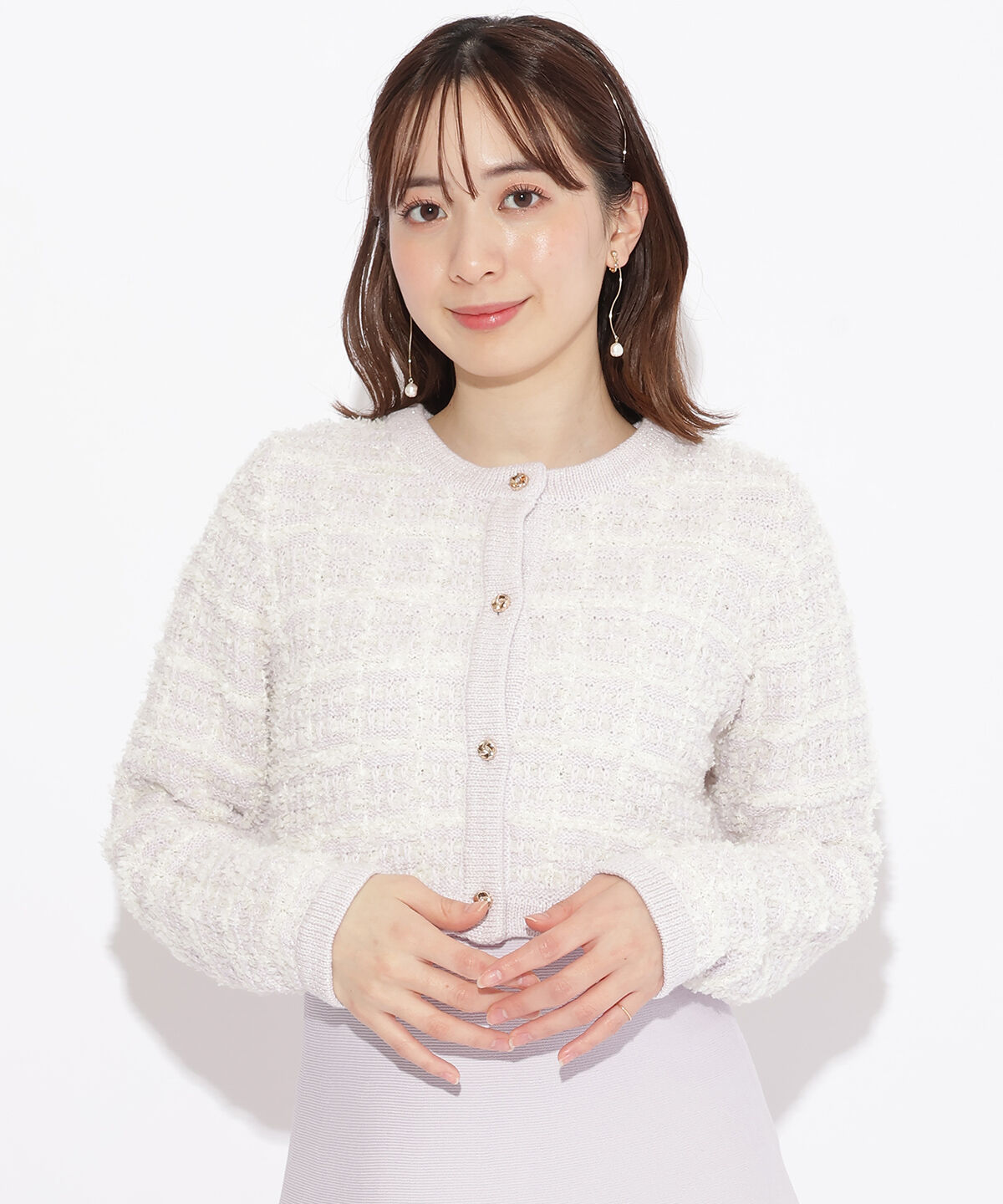 WILLSELECTION「ツイードジャケット&times;ニットワンピース」|ワンピース|