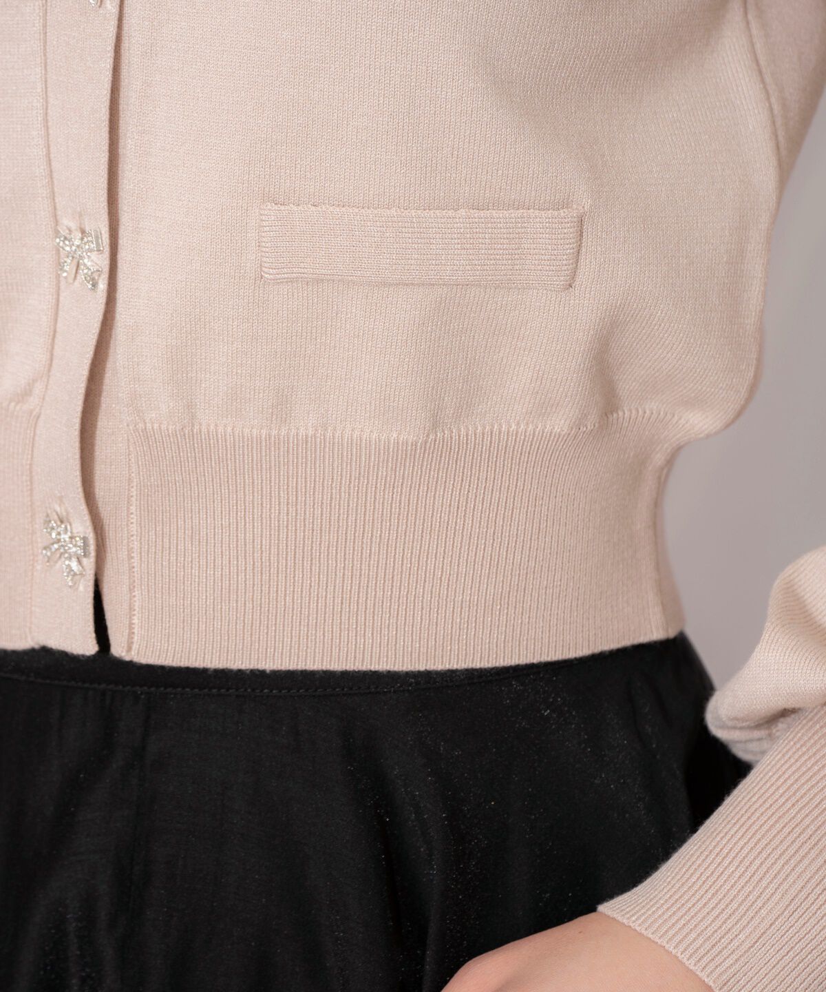 WILLSELECTION「ビジューリボンカーディガン」|カーディガン|