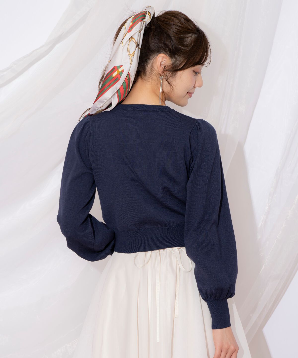 WILLSELECTION「ビジューリボンカーディガン」|カーディガン|