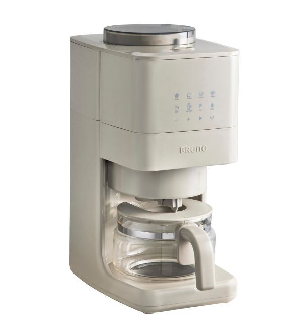 BRUNO「コーン式ミル付き全自動コーヒーメーカー」|電化製品|グレージュ
