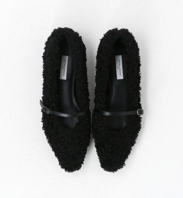 UNITED ARROWS「フェイクファー フラットパンプス」|パンプス|