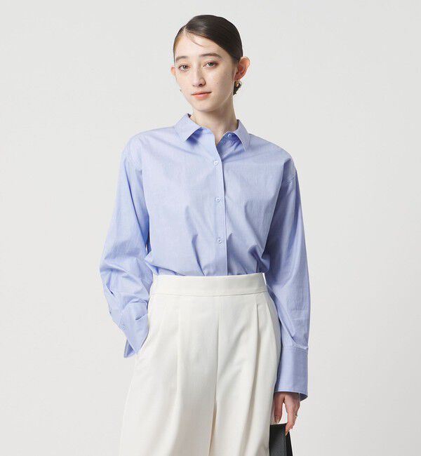 UNITED ARROWS「SOKTAS ロングシャツ」|シャツ・ブラウス|LT.BLUE