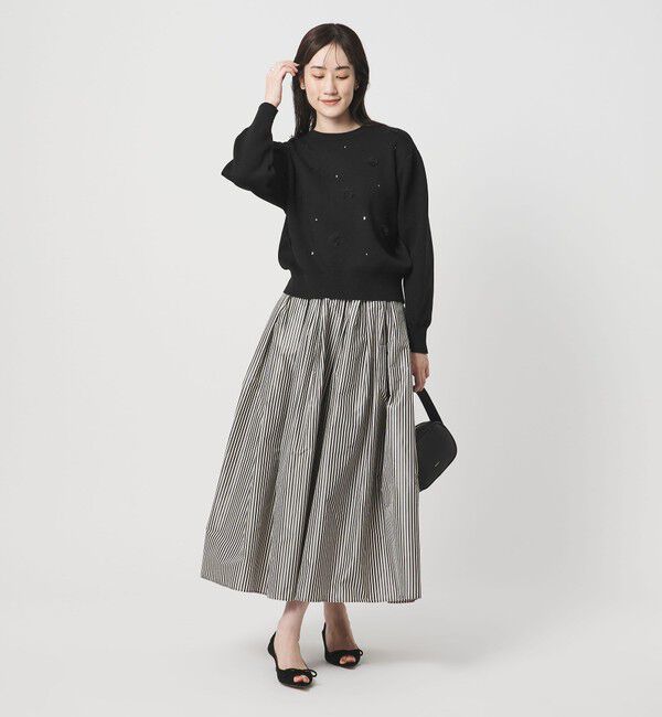 UNITED ARROWS「3D ビジュー プルオーバーニット」|ニット・セーター|