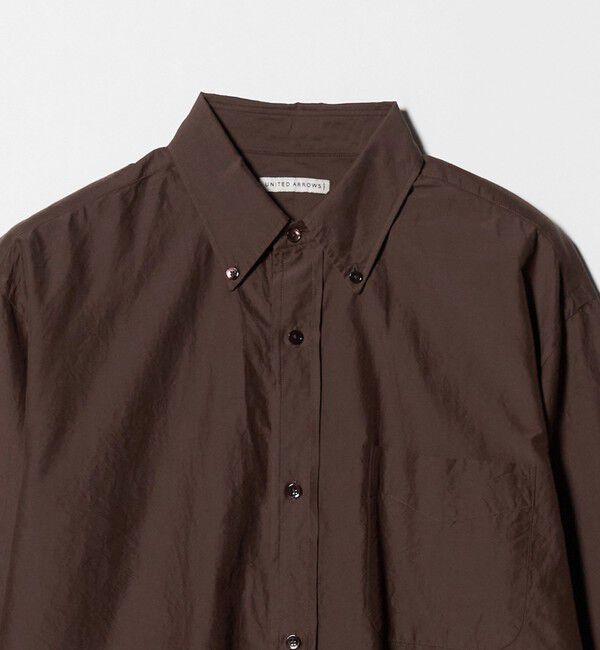 UNITED ARROWS「ヨネザワ シルクポプリン ボタンダウン シャツ「 SLOW &　」」|シャツ・ブラウス|