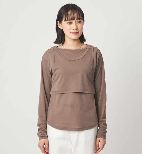 UNITED ARROWS green label relaxing「ロングスリーブプルオーバー &times; タンクトップ セット」|Tシャツ・カットソー|