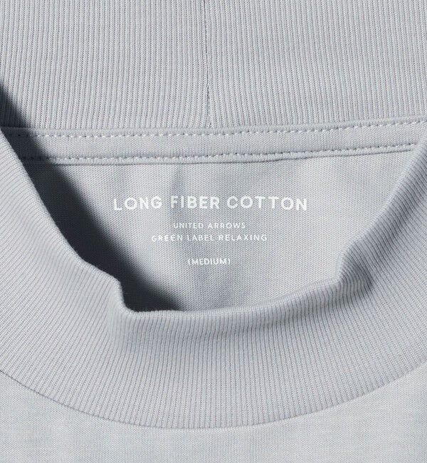 UNITED ARROWS green label relaxing「LONG FIBER COTTON クリア モックネック 長袖 Tシャツ」|Tシャツ・カットソー|