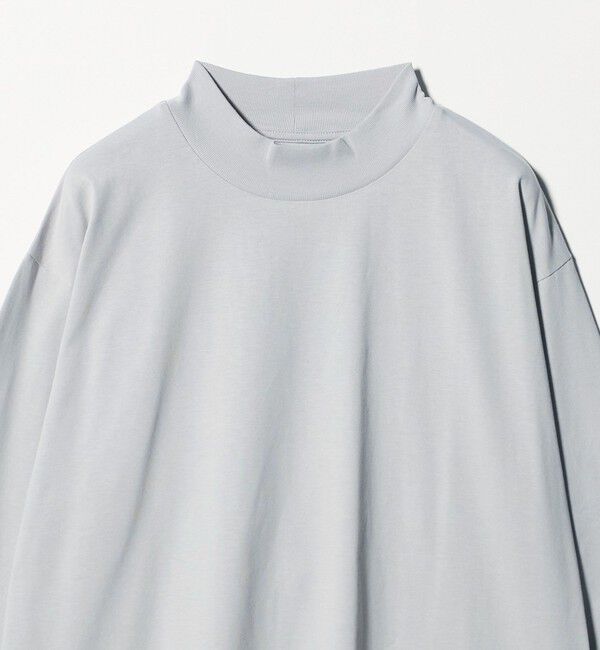 UNITED ARROWS green label relaxing「LONG FIBER COTTON クリア モックネック 長袖 Tシャツ」|Tシャツ・カットソー|