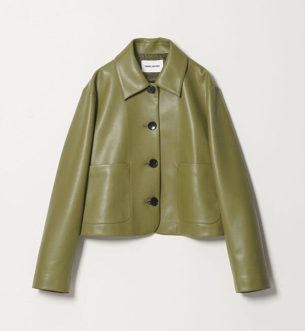 EMMEL REFINES「＜EMMEL REFINES＞EM レザーライク ショートブルゾン」|その他|