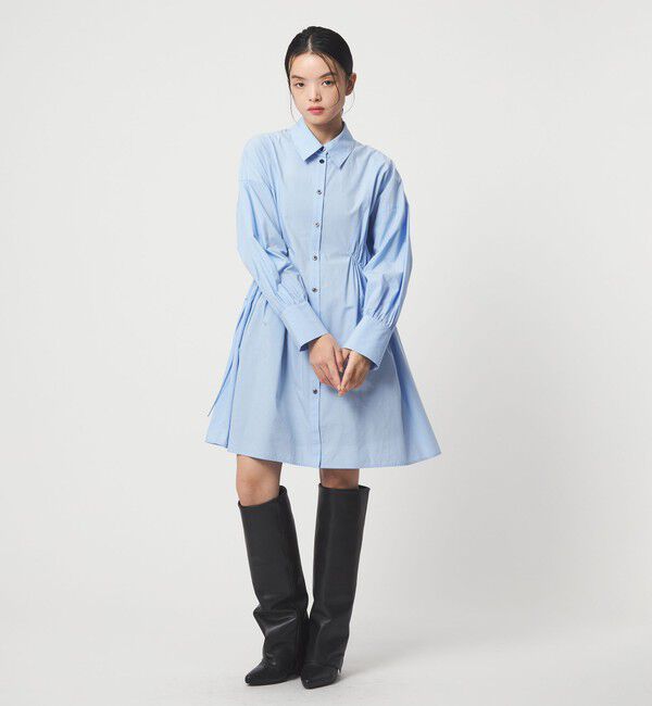 EMMEL REFINES「＜EMMEL REFINES＞EM ドロストシャツ チュニック ワンピース」|ワンピース|