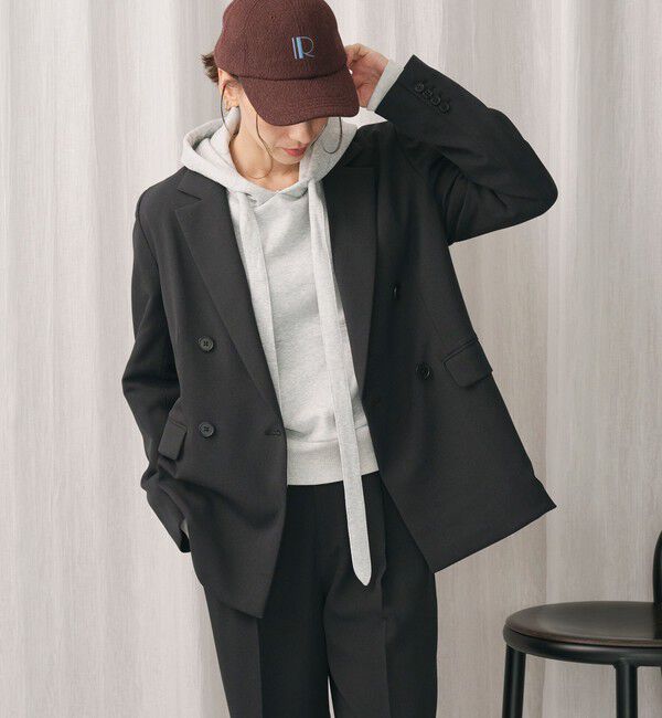 BEAUTY&YOUTH UNITED ARROWS「ポリエステルブレンド ダブルジャケット」|テーラードジャケット|DK.GRAY