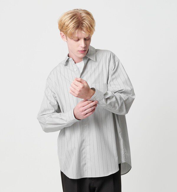 BEAUTY&YOUTH UNITED ARROWS「HI-LINE 120/2 ブロード レギュラー シャツ FORM型」|シャツ・ブラウス|LT.GRAY