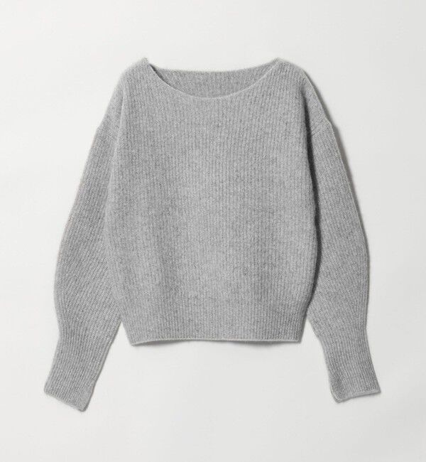 BEAUTY&YOUTH UNITED ARROWS「フォックスブレンド ボリュームスリーブ ボートネックニットプルオーバー」|ニット・セーター|