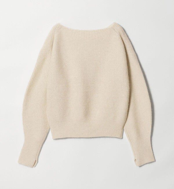 BEAUTY&YOUTH UNITED ARROWS「フォックスブレンド ボリュームスリーブ ボートネックニットプルオーバー」|ニット・セーター|