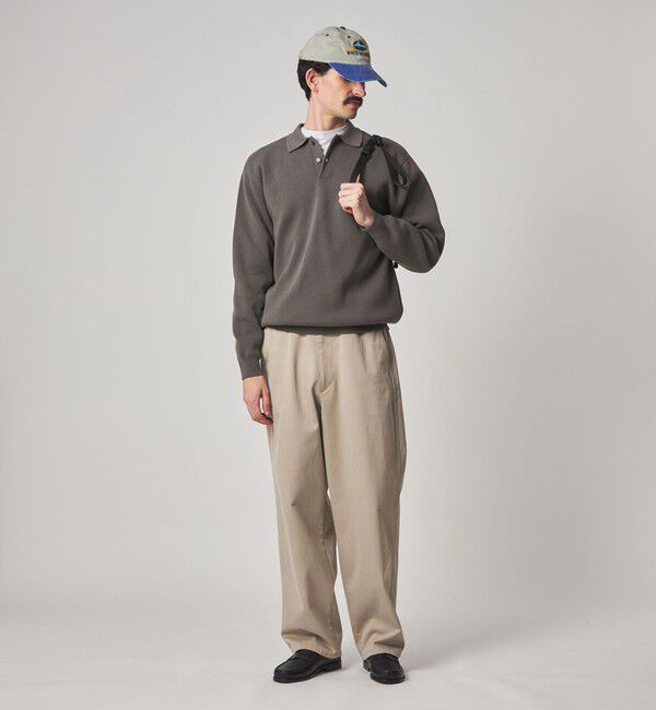 STEVEN ALAN「＜Steven Alan＞ T/C ミラノリブ ポロカラー ニット」|ニット・セーター|