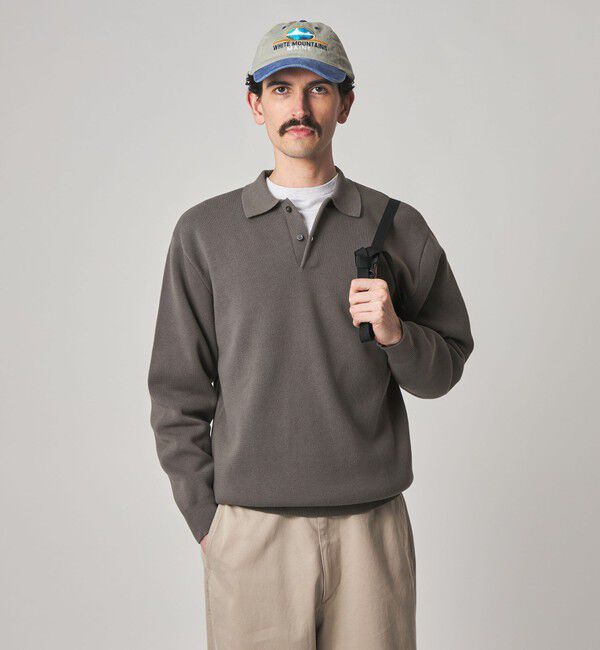 STEVEN ALAN「＜Steven Alan＞ T/C ミラノリブ ポロカラー ニット」|ニット・セーター|