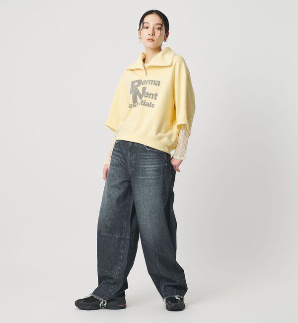 BEAUTY&YOUTH UNITED ARROWS「【別注】＜Americana＞ジップ ショートスリーブ スウェットプルオーバー」|スウェット・ジャージ|