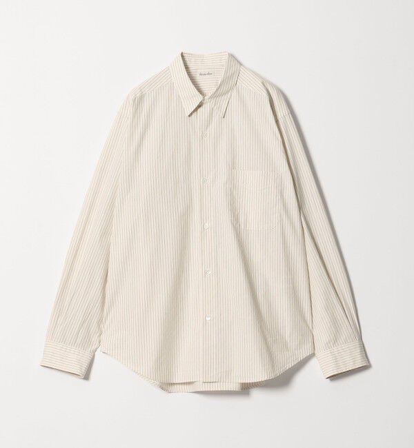 STEVEN ALAN「＜Steven Alan＞ ヘイズ ストライプ レギュラーカラー シャツ NARROW」|シャツ・ブラウス|NATURAL
