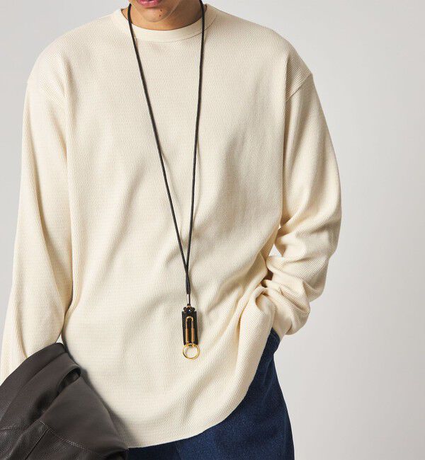 STEVEN ALAN「＜Steven Alan＞ ラダー サーマル クルーネック カットソー NARROW」|Tシャツ・カットソー|