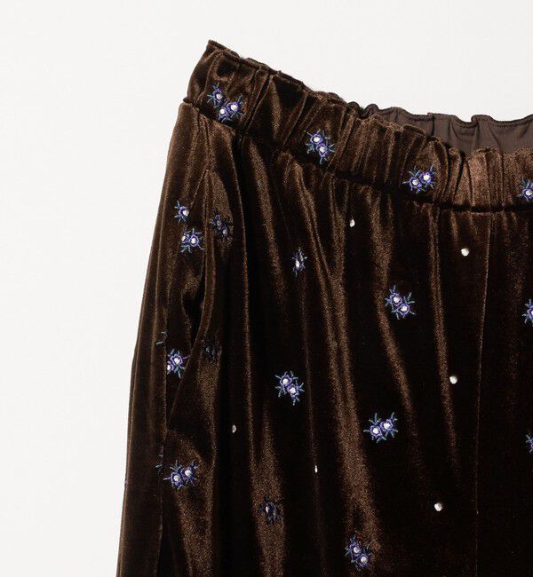 BEAUTY&YOUTH UNITED ARROWS「エンブロイダリー ベロアイージーパンツ ウォッシャブル」|その他|