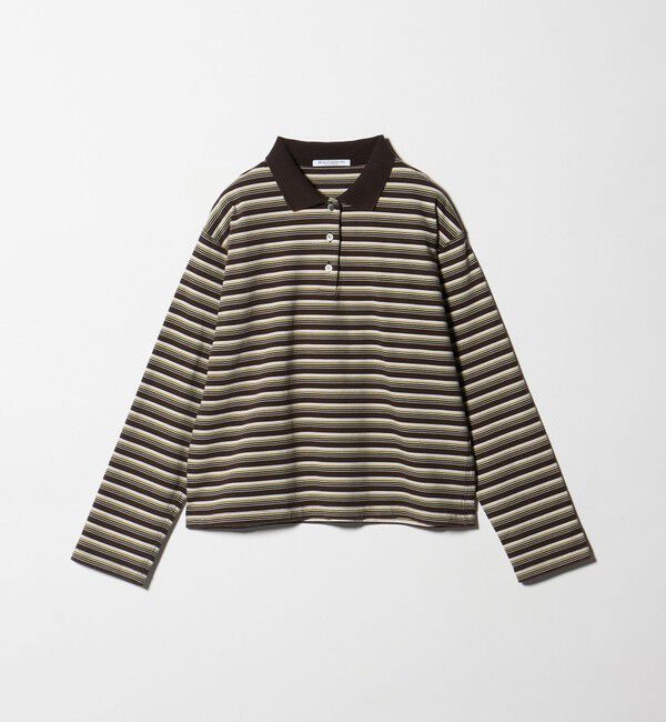 BEAUTY&YOUTH UNITED ARROWS「コットンボーダー ポロカラー プルオーバー」|Tシャツ・カットソー|MD.BROWN
