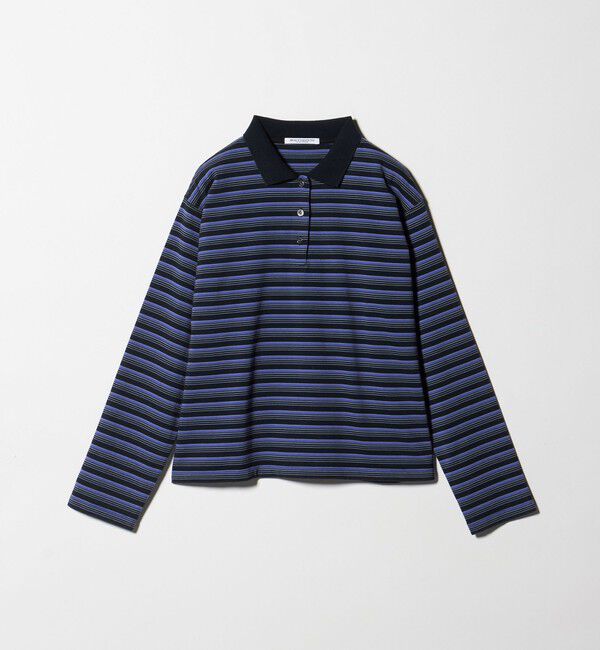 BEAUTY&YOUTH UNITED ARROWS「コットンボーダー ポロカラー プルオーバー」|Tシャツ・カットソー|NAVY