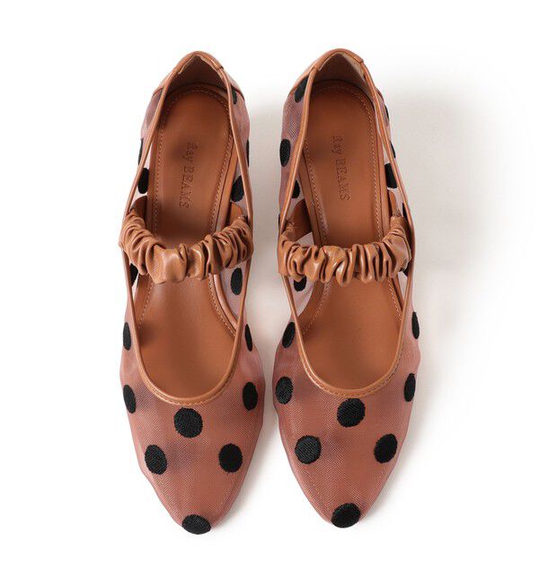 Ray BEAMS 「 ドット メッシュ パンプス」|パンプス|